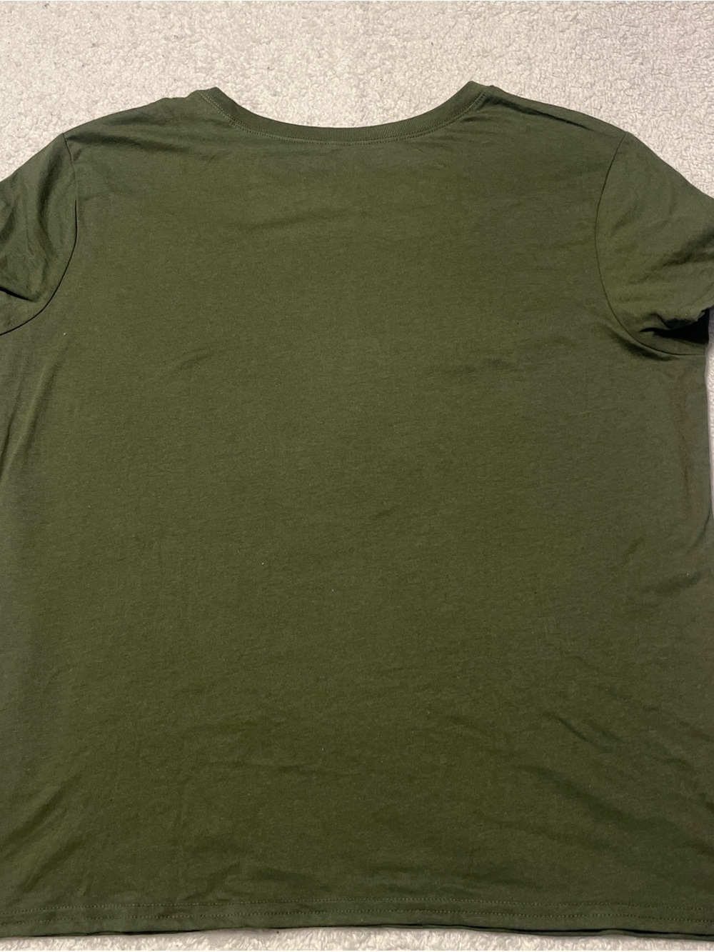 Wound Up Olive Green Graphic Tee with Cream Text - Picture 3 of 4